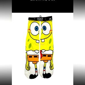 Nwt boss socks Sponge Bob square pants sz6-13